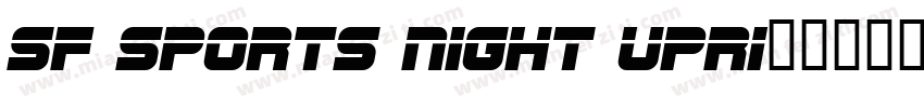 SF Sports Night Upri字体转换